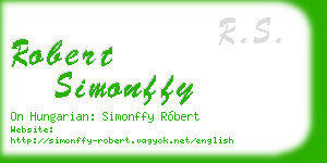robert simonffy business card